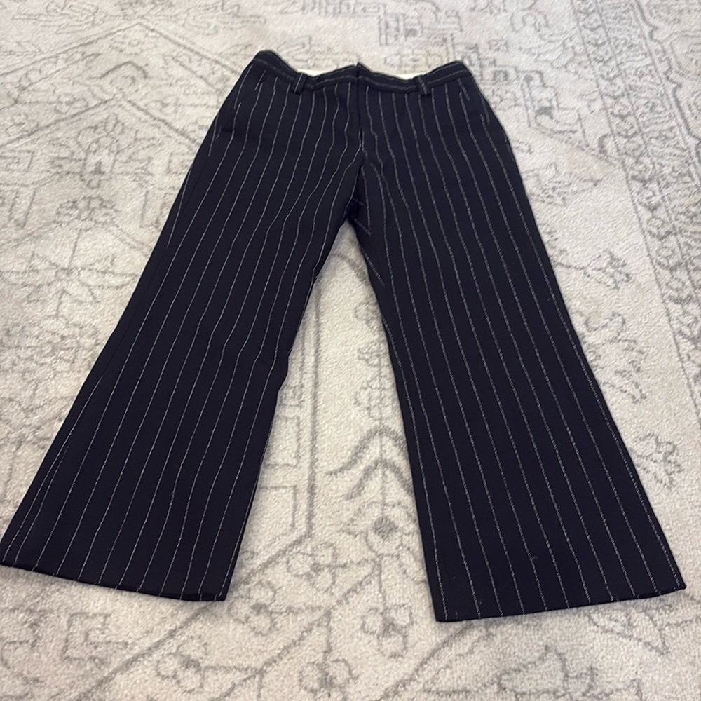 EUC Marc Jacobs pinstripe black wool blend dress pants size 4? See description